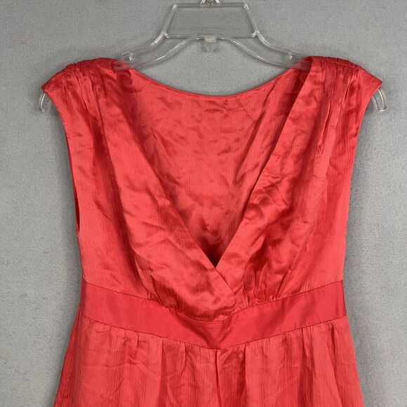 Lilly Pulitzer Dress Womens Size 6 Red Ruffle Feminine Romantic Resort Pockets - Picture 2 of 16